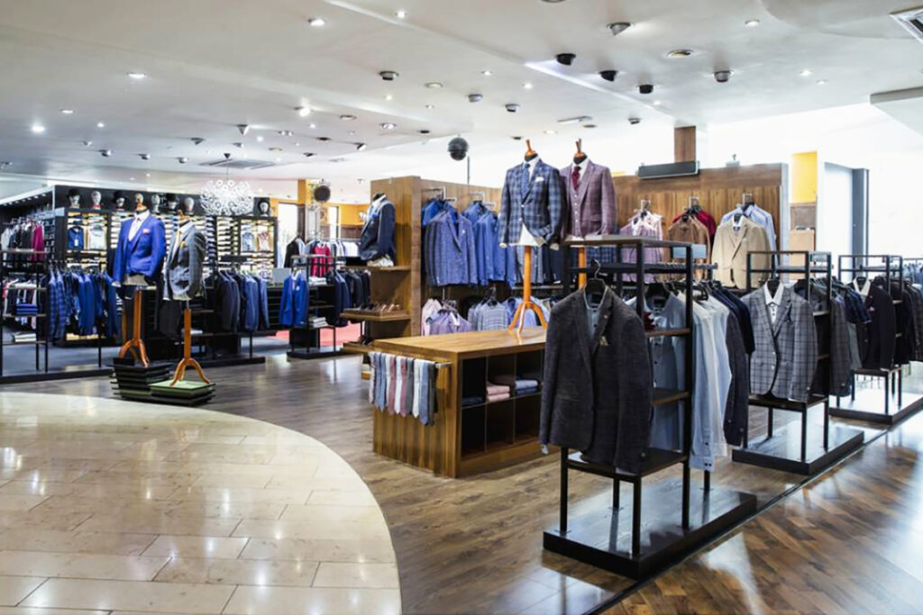 Premium men's fashion retail store