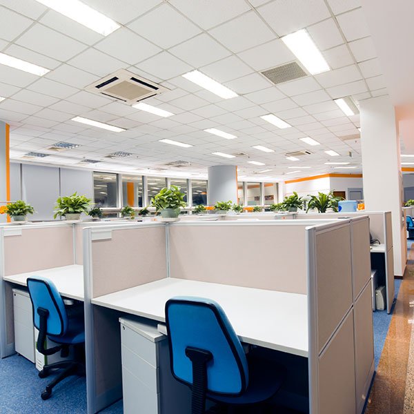 A commercially cleaned Melbourne office